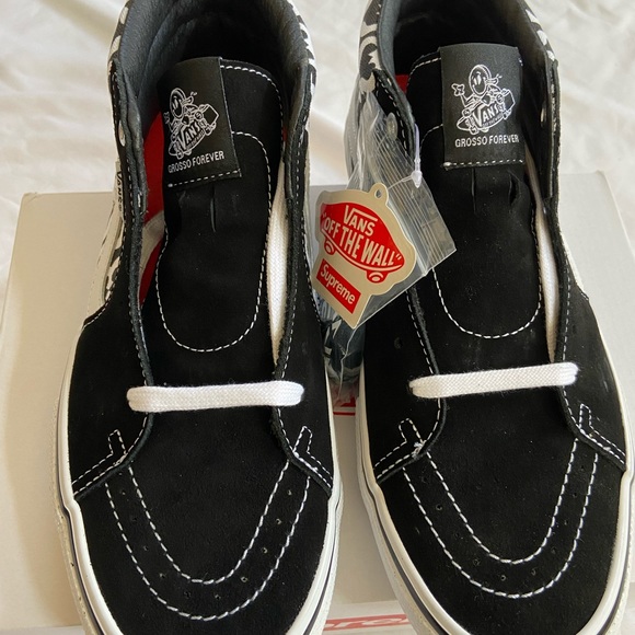 SUPREME VANS MONOGRAM S LOGO SKATE GROSSO MID - Picture 8 of 16